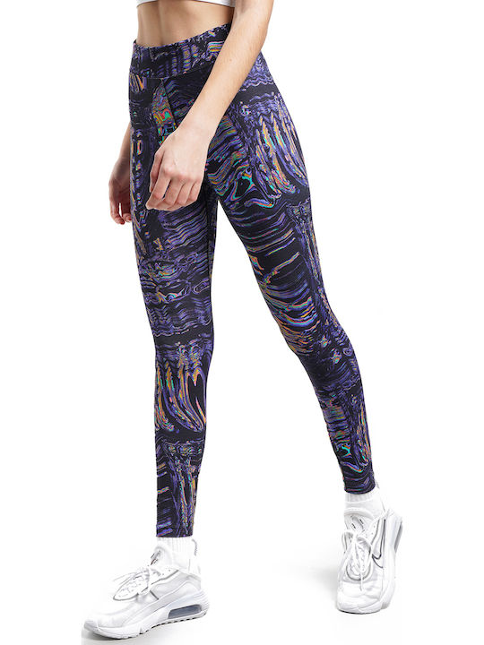 Dri-Fit Training Γυναικείο Μακρύ Κολάν Ψηλόμεσο Μαύρο