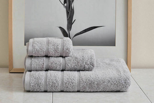 Cokitex Bath Towel Lovable 80x150cm Light Grey Weight 600gr/m²