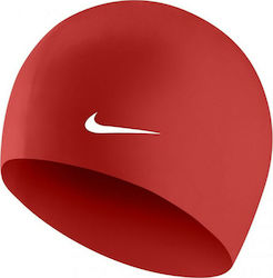 Nike Solid Σκουφάκι Κολύμβησης Ενηλίκων από Σιλικόνη Κόκκινο