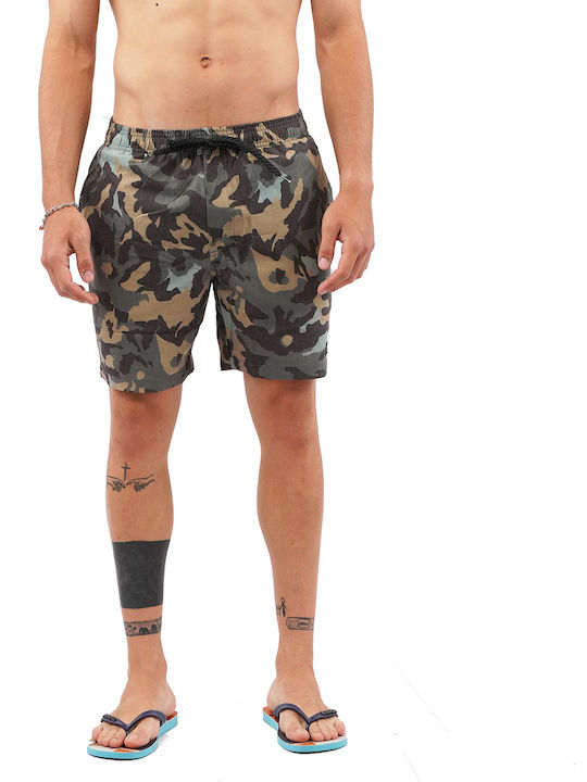 Men's Swimwear Shorts Olive Camo