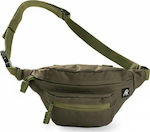 Army Race Military Pouch Waist Small Bag in Green Color