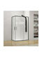 Karag Efe 100 NR-10 Καμπίνα Ντουζιέρας με Συρόμενη Πόρτα 100x140x190cm Clear Glass Nero
