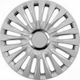G3 Car Hubcap Set 16" 4pcs Silver