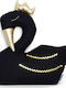 CozyDots Детска Декоративна Възглавница Black Swan Черна 53x53см