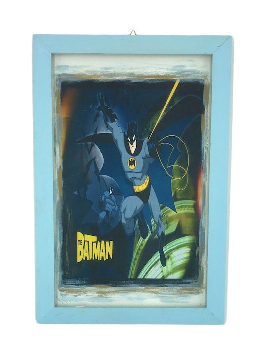 Handmade wooden Batman frame