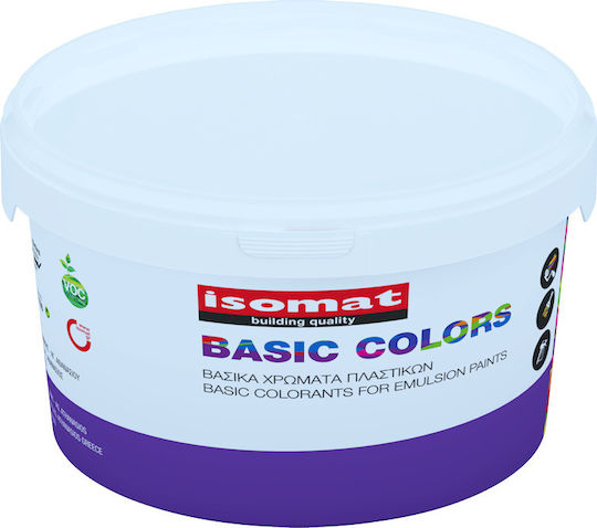 Isomat Basic Colors Plastik Farbe für Innenbereich Verwendung Μπλε 375ml