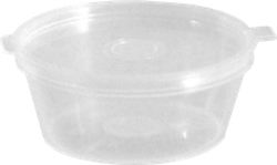 Ready Einweg-Plastikgeschirr PP mit Fassungsvermögen von 70ml Transparent 200Stück Saucenbehälter Ready Einweg-Plastikgeschirr PP mit Fassungsvermögen von 70ml Transparent 200Stück Saucenbehälter