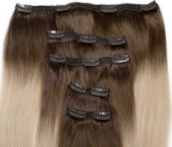 Seamless1 Extensie cu Clip cu Păr Natural Remy 55cm Coffee n Cream