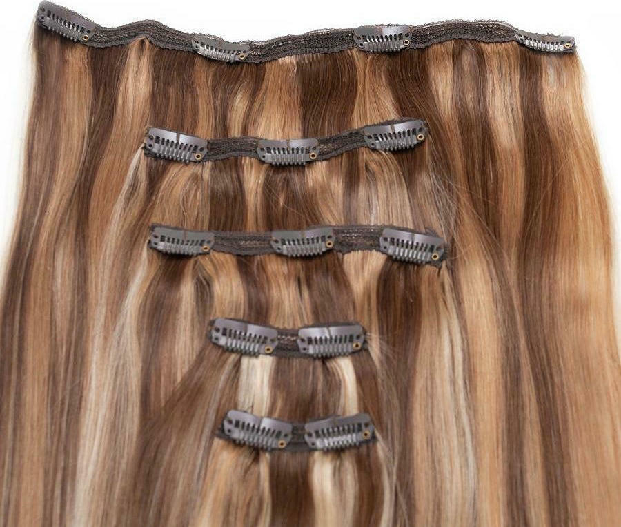 Seamless1 Extension με Φυσική Τρίχα Ρεμί σε Καστανό Χρώμα 55cm Vanilla