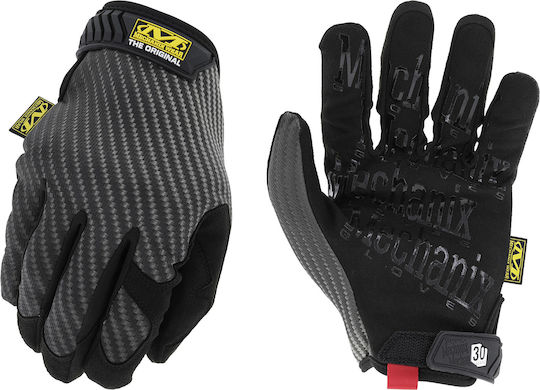 Mechanix Wear The Original Carbon Edition Γάντια Εργασίας Μαύρα Συνθετικού Δέρματος