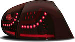 JOM Taillights Led for Volkswagen Golf Mk5 (V) Dark Cherry Red 2003-2008 2pcs