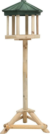 vidaXL Feeder Birds Bird Feeder with Solid Fir Wood Base 33x106cm 314817