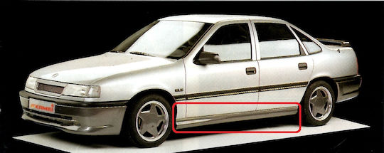 Kamei Μαρσπιέ Αυτοκινήτου Πλαϊνά Μαρσπιέ για Opel Vectra Συμβατά με Opel Vectra