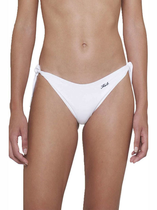 Karl Lagerfeld Bikini Slip Λευκό