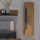 Jakarta Wand Wohnzimmer Vitrine aus Spanplatte Oaks 35x32x130cm