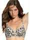Bikinioberteile Mit Polsterung Tierdruck Khaki C Becher