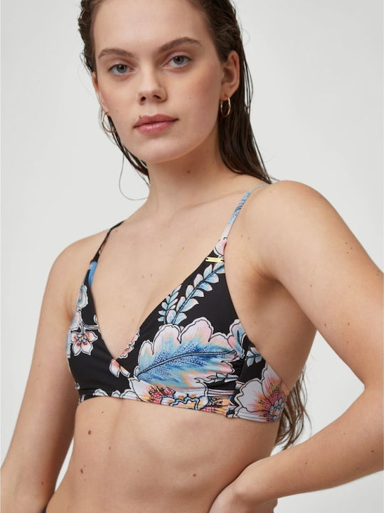 O'neill Triangle Bikini Top Baay Black Floral