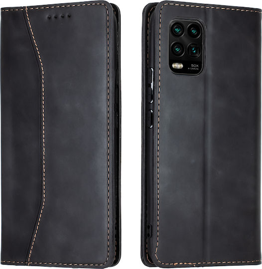 Bodycell PU Leather Brieftasche Synthetisches Leder Schwarz (Xiaomi Mi 10 Lite)