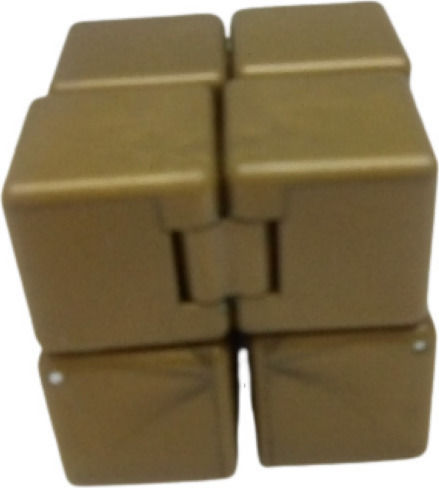 Anti Stress Fidget Infinity Cube Plastic Gold