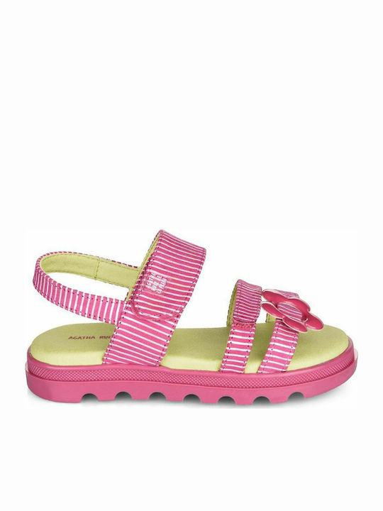 Agatha Ruiz De La Prada Kinder Sandalen Anatomisch Fuchsie