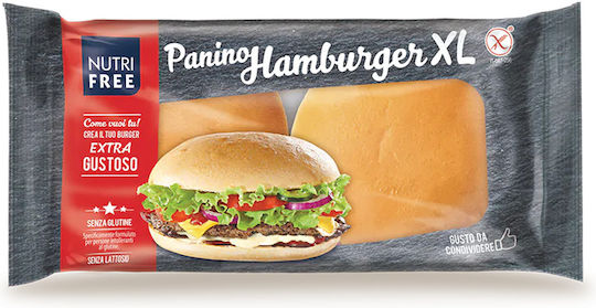 Nutrifree Burgerbrötchen Reis für Hamburger XL Glutenfrei 200gr