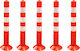 Hoppline Plastic Traffic Columns Orange H74cm 5pcs HOP1001181