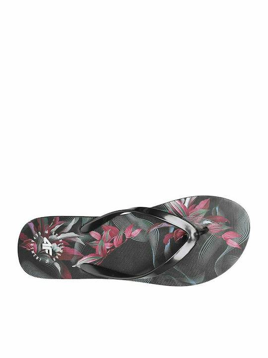 4F Women's Flip Flops Black H4L21-KLD004-90S