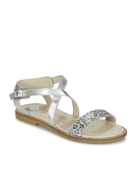 Garvalin Kinder Sandalen Anatomisch Silber