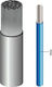 Eval Marine Power Cord with Cable Properties 1x2.5mm² Flexible PVC Cased in Gray Color 1m Flexible
