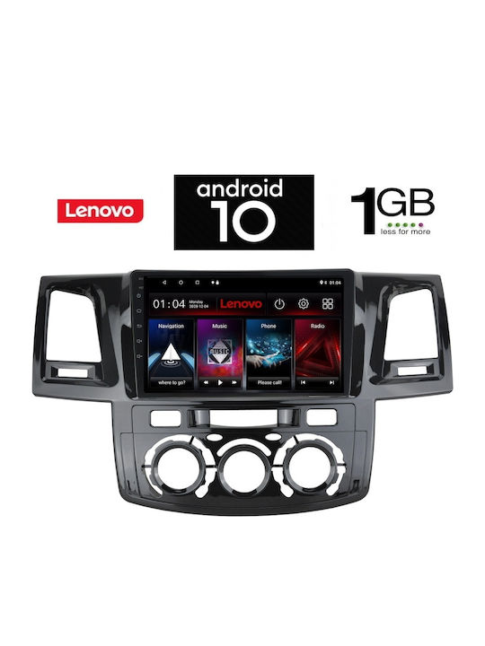 Lenovo Car-Audiosystem für Toyota Hilux 2005-2016 mit A/C (Bluetooth/USB/AUX/WiFi/GPS) mit Touchscreen 9" IQ-AN X5965_GPS