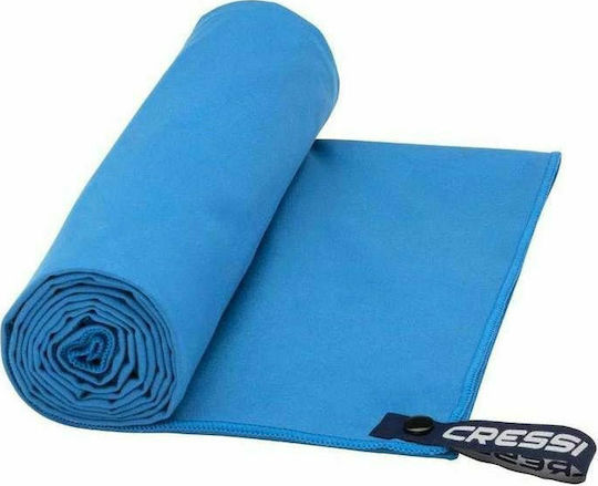CressiSub Fast Drying Microfiber Towel Face in Case Blue 120x60cm