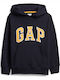 GAP Kids Sweatshirt with Hood and Pocket Navy Blue