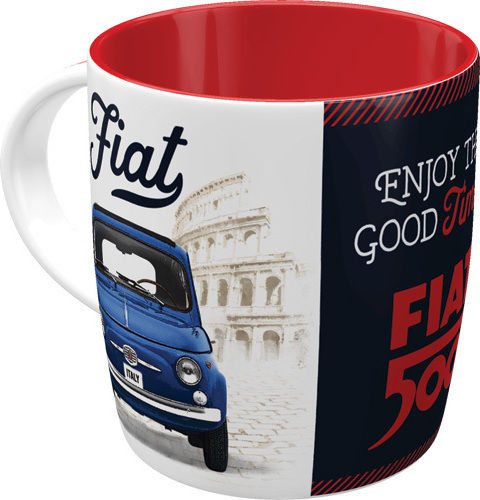 Nostalgic Art Fiat 500 – Enjoy The Good Times Mug Ceramic Multicolored