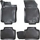 Rizline Set of Front and Rear Mats 4pcs Tray Type for Renault Koleos 2016 Black