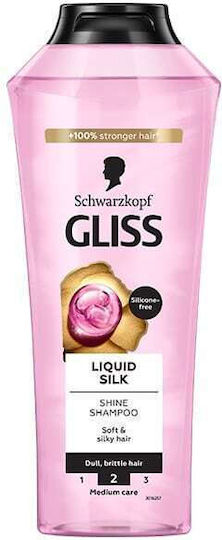 Gliss Kur Liquid Silk Sampon de Par Reconstrucție/Hrană și Hidratare pentru Toate Tipurile de Păr 400ml