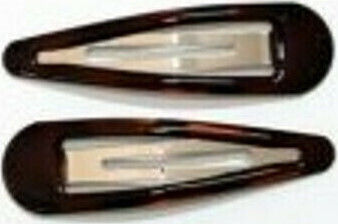 Ro-Ro Accessories Διακοσμητικά Τσιμπιδάκια Μαλλιών Καφέ 2τμχ