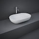 Rak Ceramics Feeling Oval Επικαθήμενος Νιπτήρας Πορσελάνης 55x35x13cm Λευκός