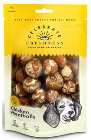 Celebrate Freshness Meatballs Dog Treat Low Grain with Chicken 100gr 84074