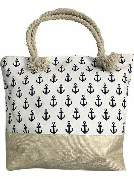 Summertiempo Summertiempo Strandtasche aus Segeltuch Beige