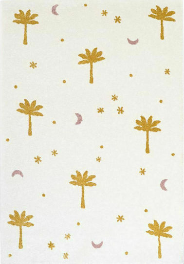 Nattiot Kids Synthetic Rug Little Palm 120x170cm Honey