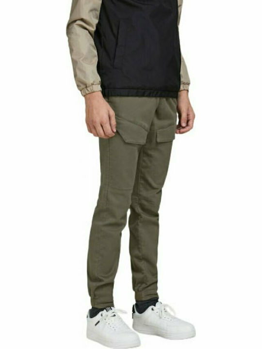 Kids' Cargo Fabric Pants Green