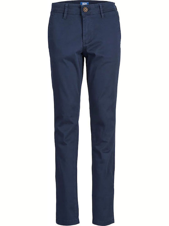 Jack & Jones Kinder Hose Chino Stoff Blau