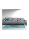 Click Rug Rectangular Turquoise