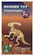 Anelixi Wooden Construction Toy Assembled Construction: Parasaurolophus in Blister for Children 3+ years+ Years
