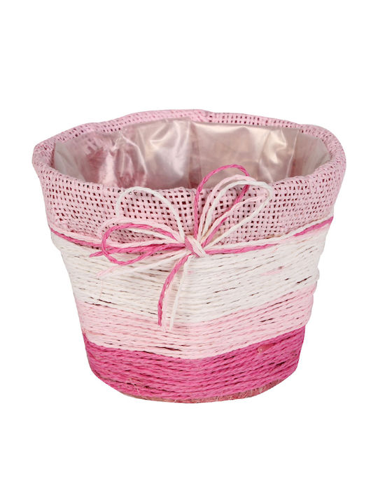 Keskor Planter Fabric Pink 14.5x14.5x11cm.