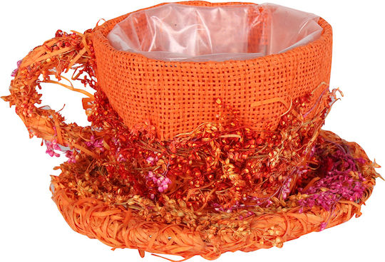 Keskor Planter Fabric Orange 17.5x17.5x10cm.
