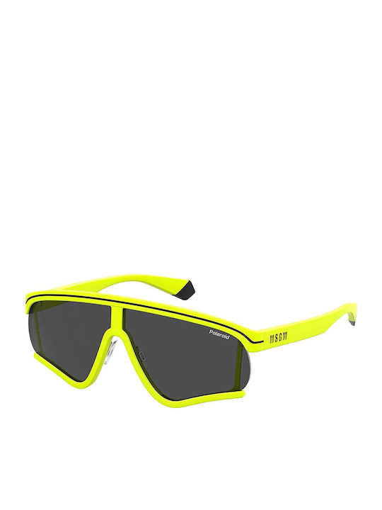 Polaroid Unisex Ochelari De Soare Cu Ramă Din Plastic Galbenă Și Lentile Polarized Gri PLD MSGM2/G 4CWM9