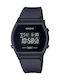 Casio Digital Watch with Black Rubber Strap