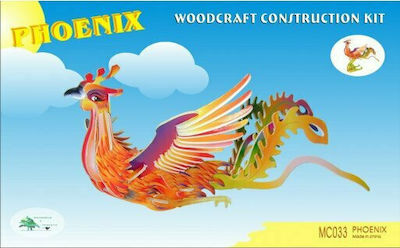 Anelixi Wooden Construction Toy Συναρμολογούμενη Κατασκευή: Φοίνικας Έγχρωμος Kid 8++ years