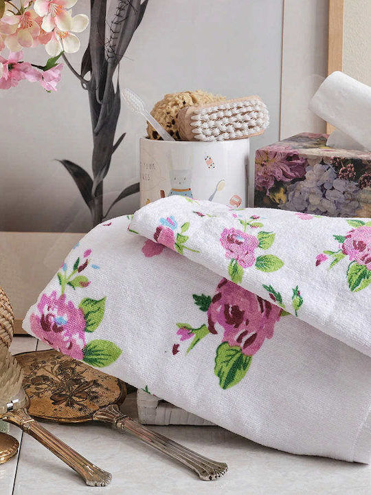 Cokitex Πετσέτα Προσώπου Rose 50x90εκ. Pink Βάρ...
